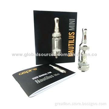 Stock-in Genuine Aspire Airflow Adjustable BVC Nautilus Mini Clearomizer, Made of Stainless Steel